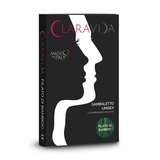 Gambaletto preventivo unisex filato di bamboo Claravida (VGD9184) - DISPOSITIVO MEDICO